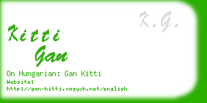 kitti gan business card